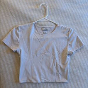 Aritzia Contour White Crop Top